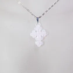 Pendant 40cm - Chloris-Silver Chain - Pendant 40cm - Laiton argenté